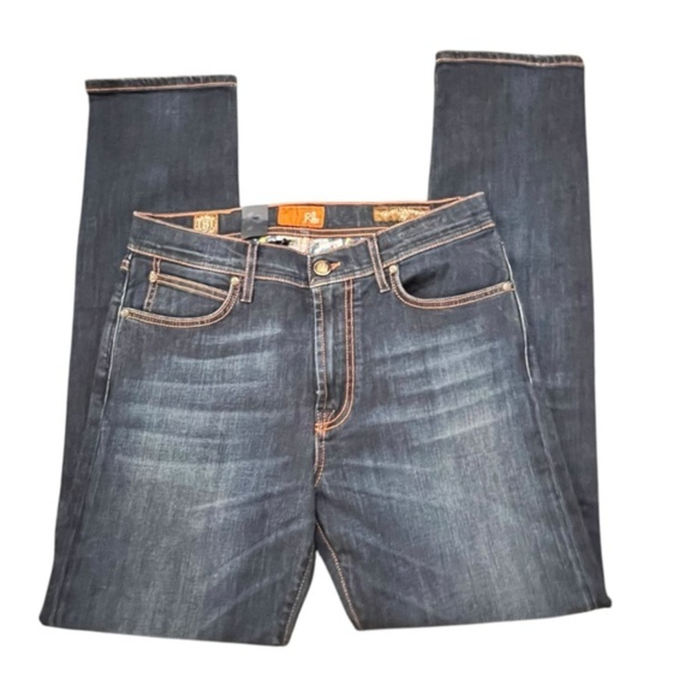 ROY ROGERS MENS $1200 DARK DENIM‎ LTD. JEANS SZ. 35 RUNWAY NEW ITALY Designer